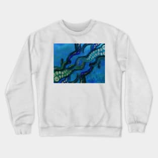 Reaching out across the sea (no text) Crewneck Sweatshirt